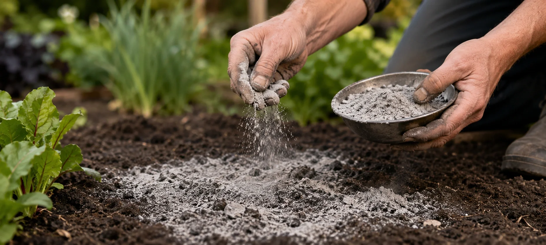 Using wood ash in garden soil