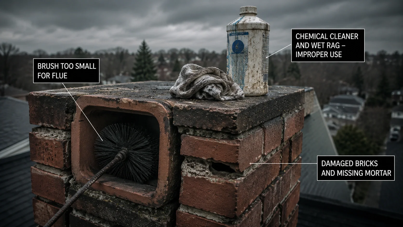 Common mistakes homeowners make when cleaning chimneys
