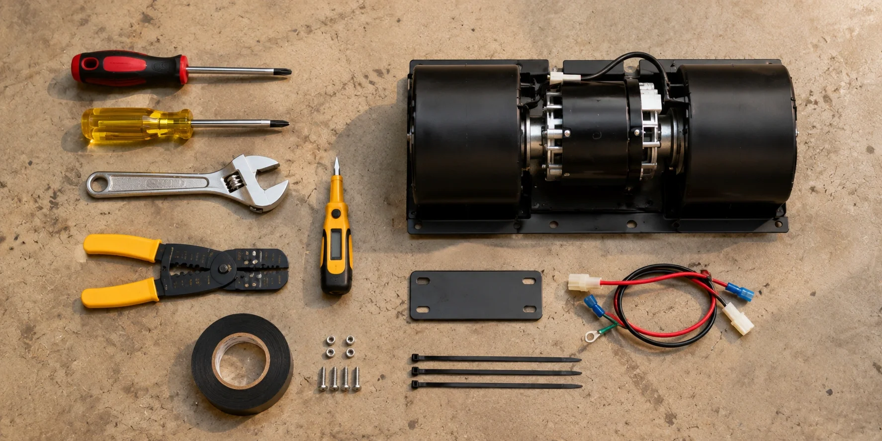 Tools needed for fireplace blower installation
