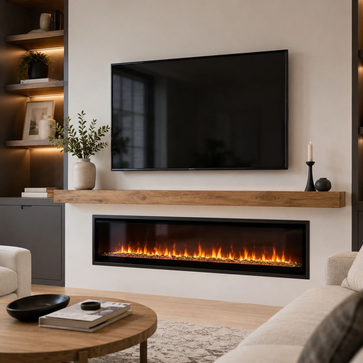 Electric Fireplace Ideas - Easy installation, no venting needed