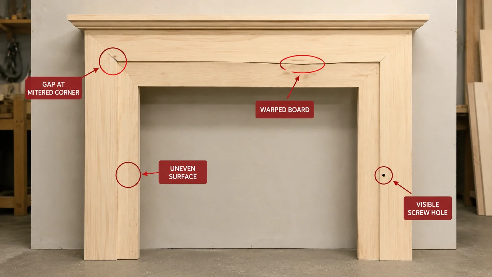 Common mistakes in fireplace frame construction