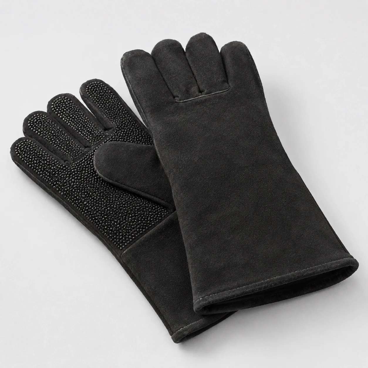 Heat-resistant fireplace gloves