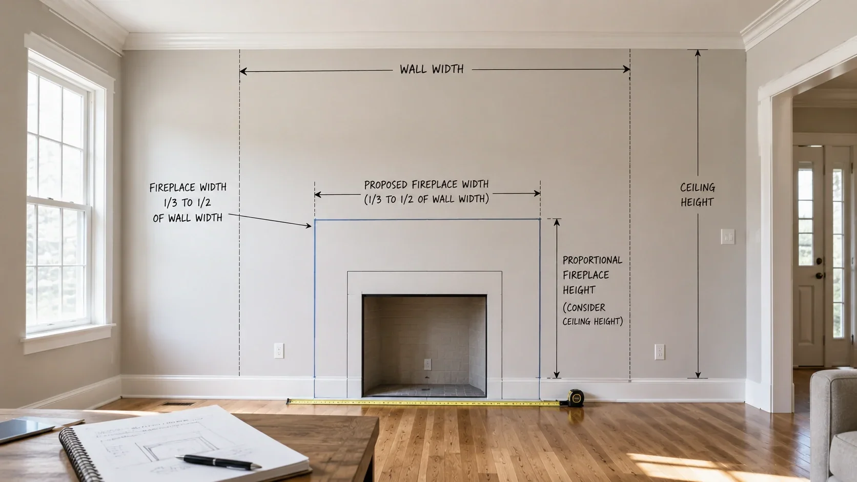 Fireplace Proportions for Different Room Shapes | Complete Guide