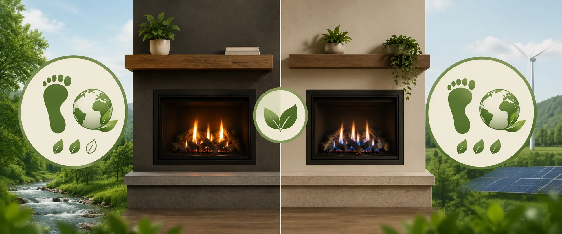 Environmental impact of gas fireplaces