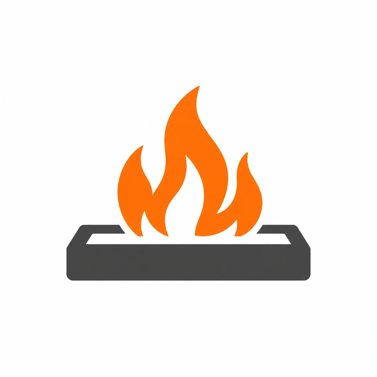Ethanol fireplace icon