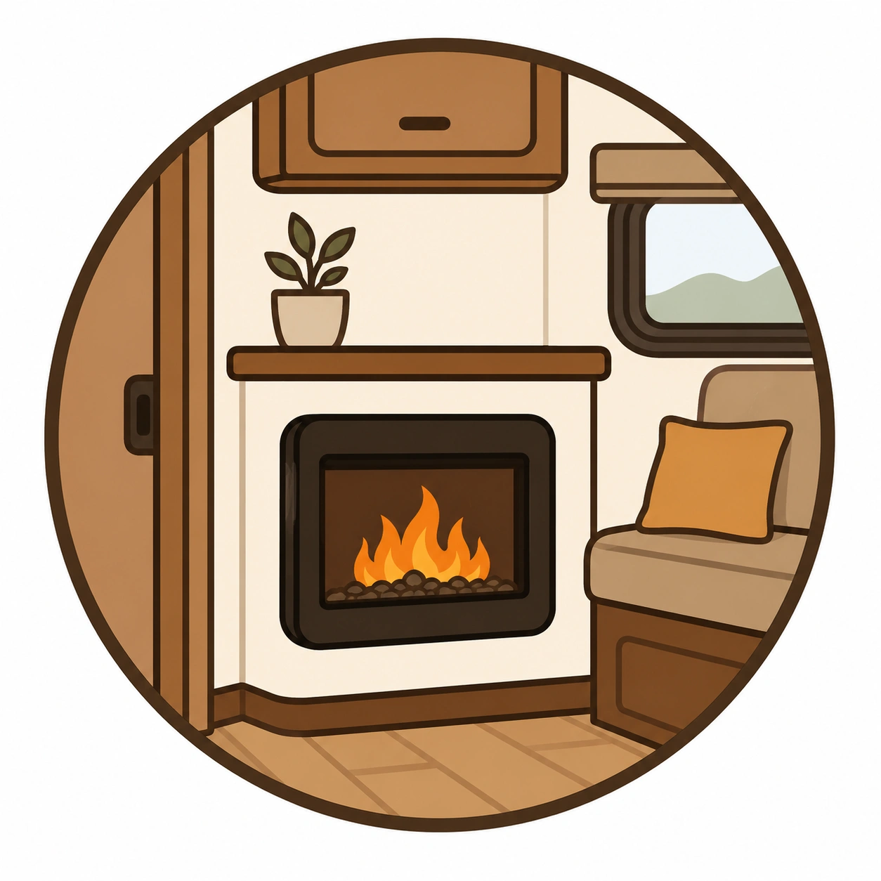 Space-saving icon