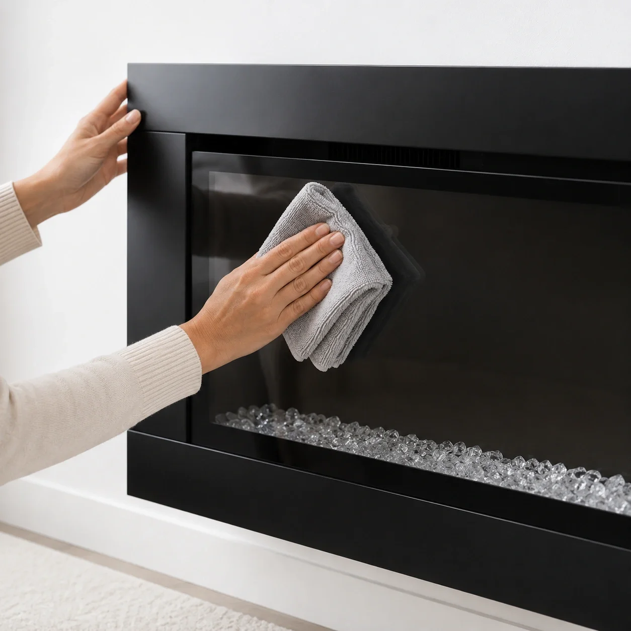 Electric fireplace maintenance