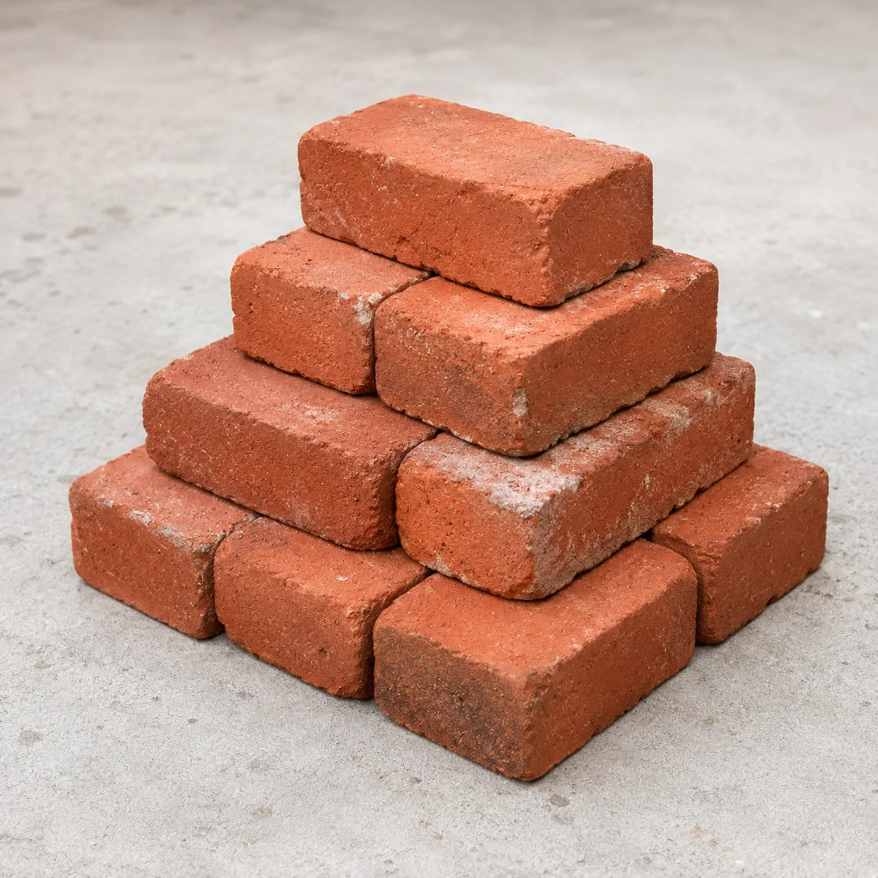 Brick material for DIY fireplace