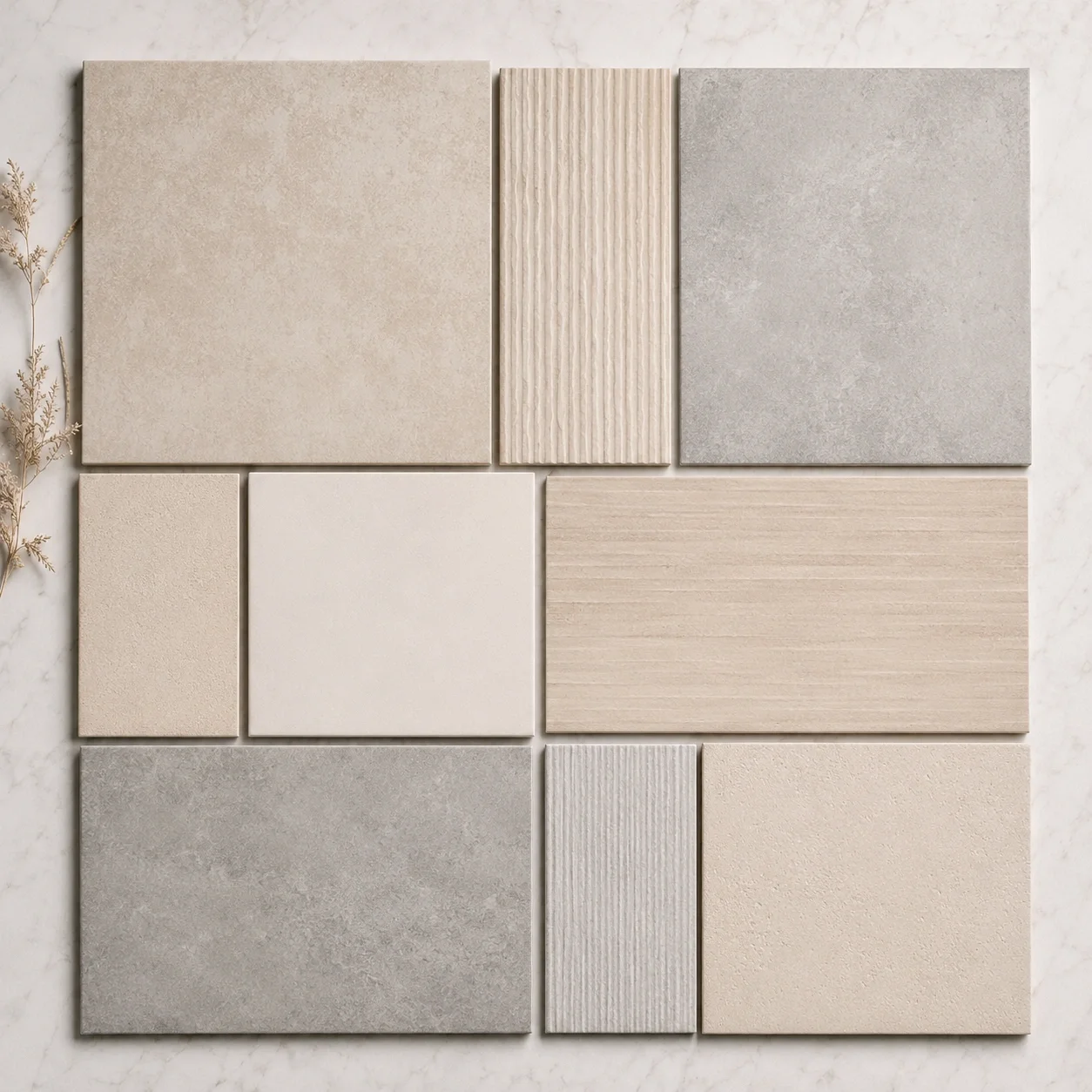 Tile material for DIY fireplace