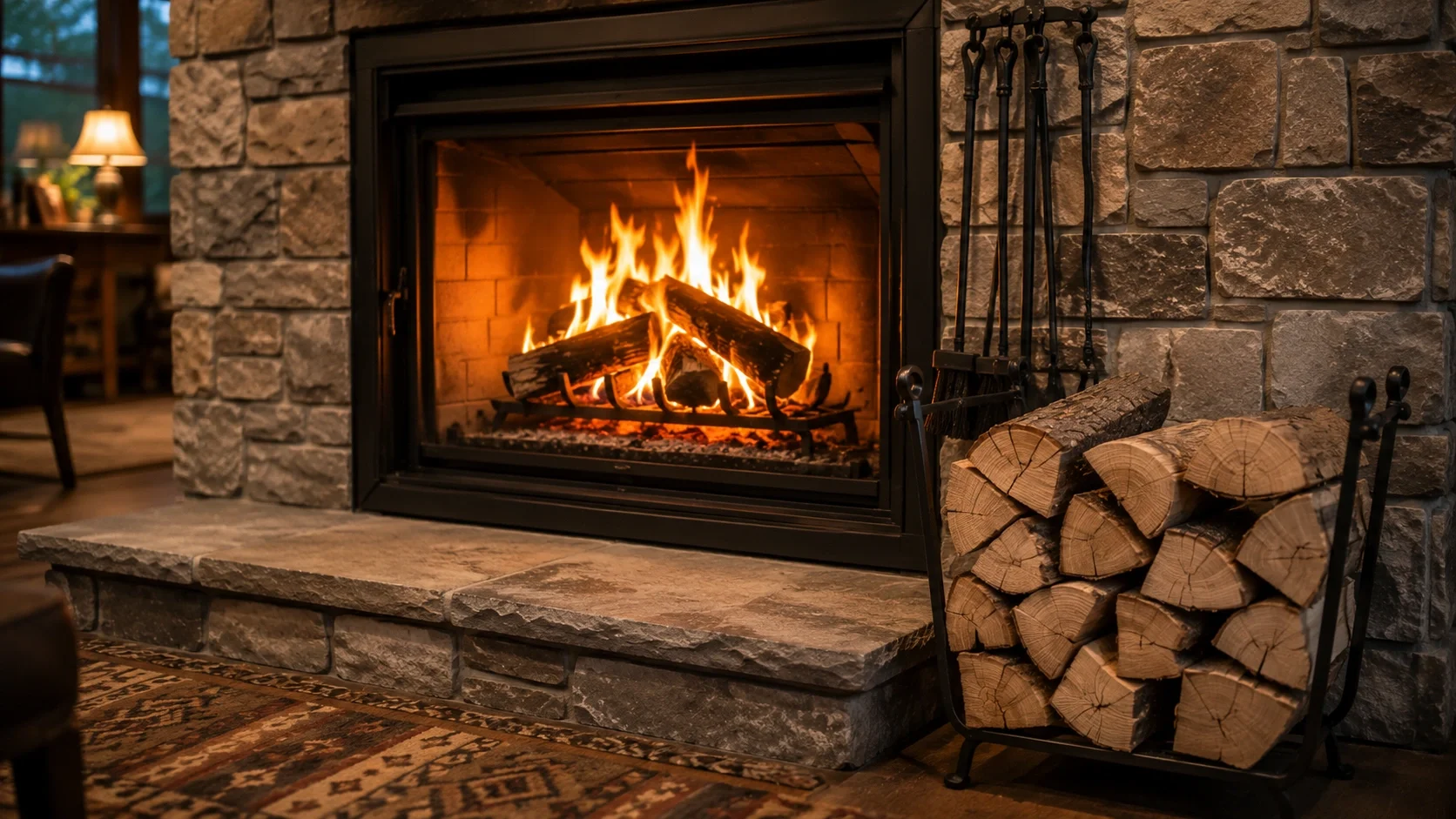 Proper firewood stacking and burning techniques to prevent creosote